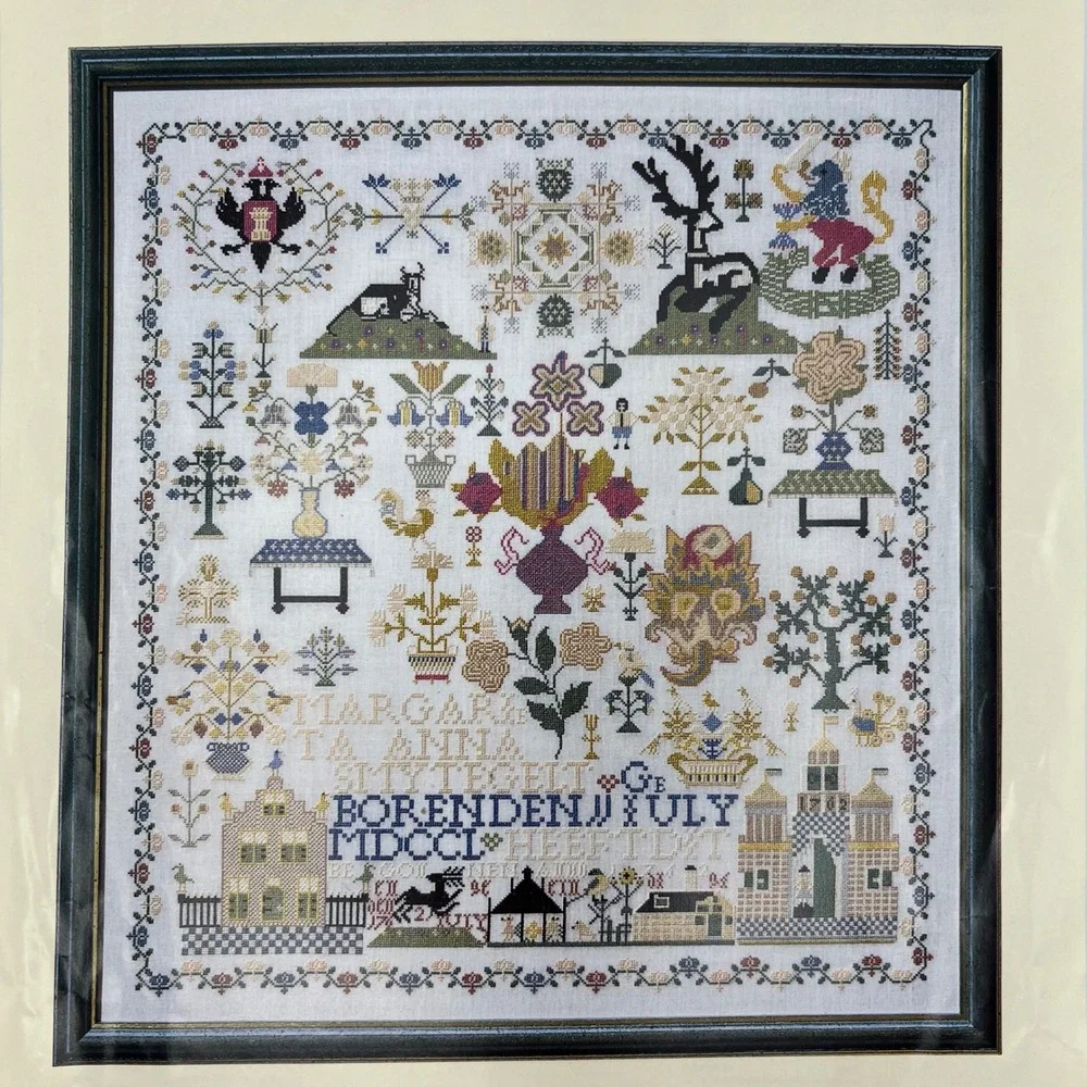 Permin of Copenhagen Zeeland 1763 Cross Stitch Pattern Chart 150412 Sampler